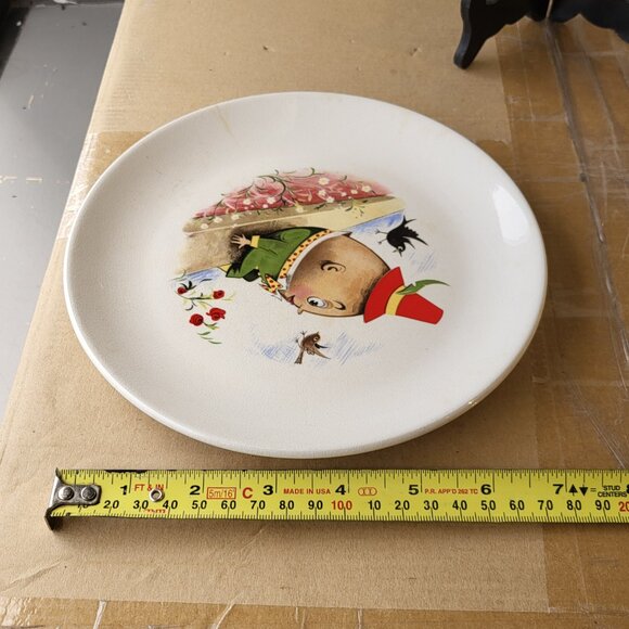 Vintage Old Foley HUMPTY DUMPTY Plate James Kent England 7 3/4” GUC "BIN F" - Picture 7 of 7